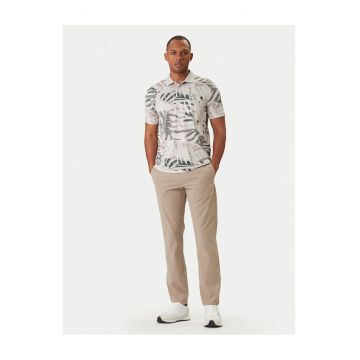 Pantaloni barbati -  fermoar - poliamida/elastan - bej