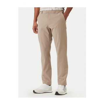 Pantaloni barbati -  fermoar - poliamida/elastan - bej