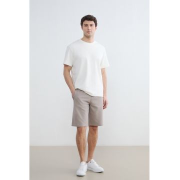 Pantaloni scurti de trening cu buzunare - Maro deschis
