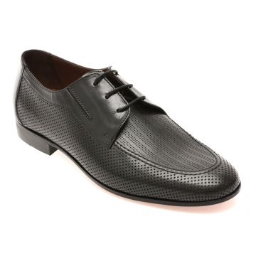 Pantofi eleganti ANGELO RUFFO negri, 60512, din piele naturala