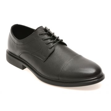 Pantofi eleganti OTTER negri, 5670110, din piele naturala