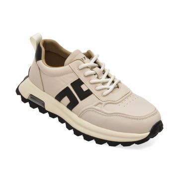 Pantofi sport GRYXX albi, 61908, din piele naturala