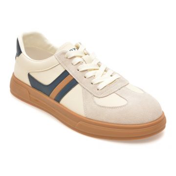 Pantofi sport GRYXX albi, T61895, din piele naturala
