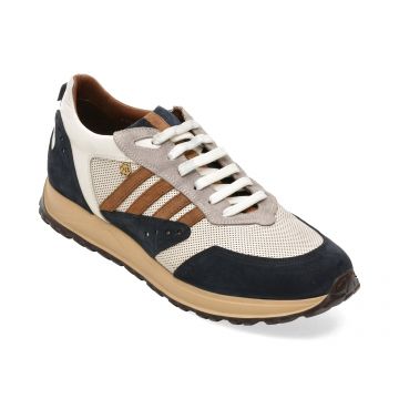 Pantofi sport ZINGALI RICH albi, 49424, din piele naturala