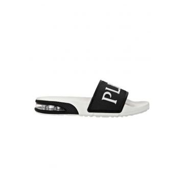 Papuci barbati  Slides - Sintetic - Alb - Alb