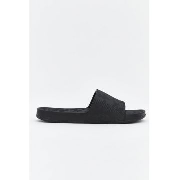 Papuci din material sintetic - Negru carbon