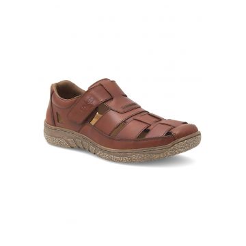 Sandale barbat -  piele naturala - maro - 43 EU -