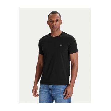 Set 2 tricouri barbati -  slim fit - negru - bumbac
