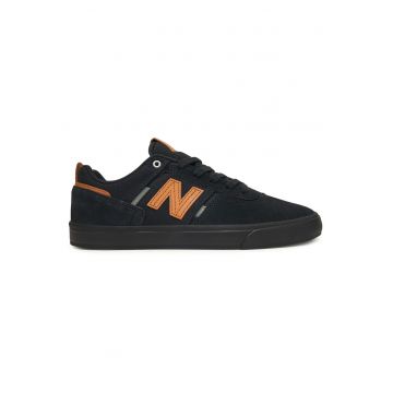 Tenisi barbati -  piele naturala - negru -