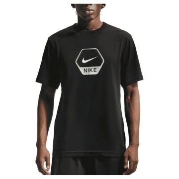 Tricou barbati M NSW CS SS GFX TEE -  Bumbac - Negru - Negru
