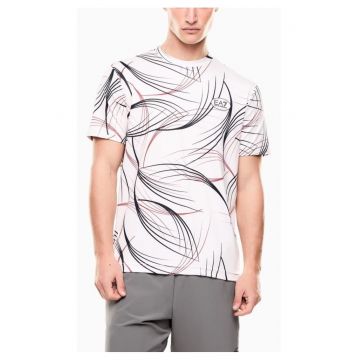 Tricou barbati TENNIS PRO M TEE GRAPHIC PL -  Bumbac - Alb - Alb