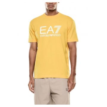 Tricou barbati TRAIN CORE ID M BIG LOGO TEE SS CO CC -  Bumbac - Galben - Galben