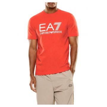 Tricou barbati TRAIN CORE ID M BIG LOGO TEE SS CO CC -  Bumbac - Rosu - Rosu