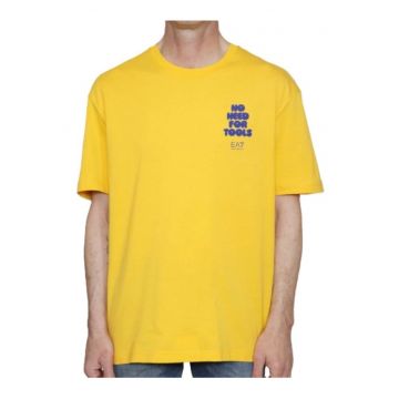 Tricou barbati TRAIN GRAPHIC SERIES M TEE SS SPORTS -  Bumbac - Galben - Galben