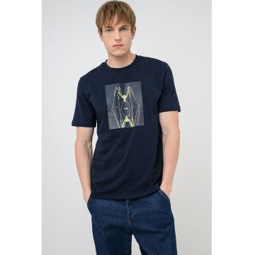 Tricou cu model grafic Creature - Albastru ultramarin