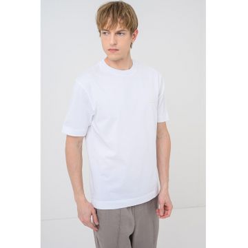 Tricou de bumbac Tames - Alb optic