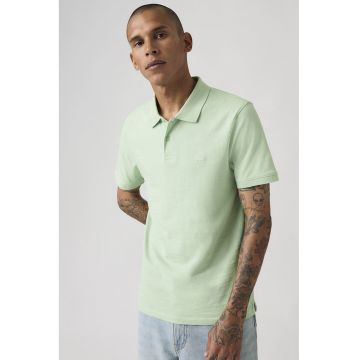 Tricou polo cu croiala slim-fit - Verde pal
