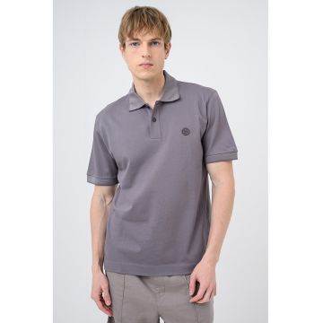 Tricou polo de bumbac Parris - Gri carbon