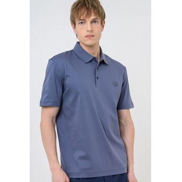 Tricou polo regular fit Parris - Gri grafit