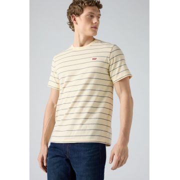 Tricou regular-fit cu dungi - Galben pal