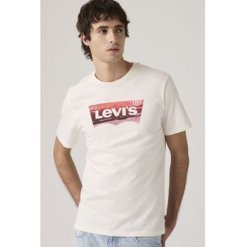 Tricou regular-fit cu logo - Rosu/Galben pal