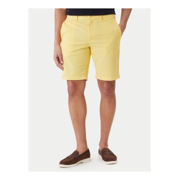 Bermude chino slim fit cu talie inalta