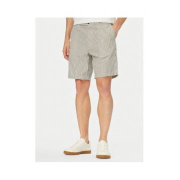 Bermude relaxed fit cu imprimeu in dungi -