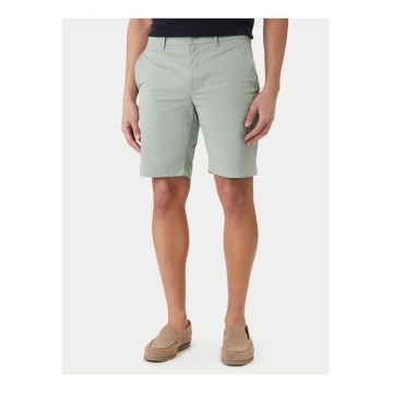 Bermude uni slim fit cu talie inalta
