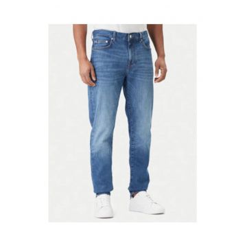 Blugi regular cu talie medie