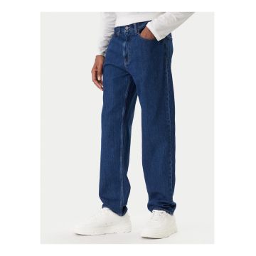 Blugi relaxed fit cu model uni
