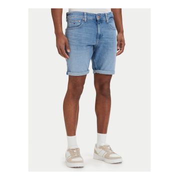 Blugi scurti din denim din amestec de bumbac