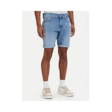 Blugi scurti din denim din amestec de bumbac