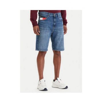 Blugi scurti regular fit din amestec de bumbac si bumbac reciclat