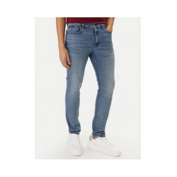 Blugi skinny cu talie medie