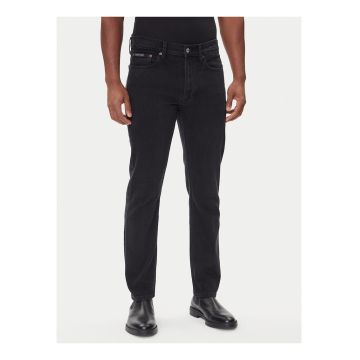 Blugi skinny uni cu talie medie