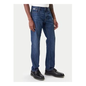 Blugi slim fit cu talie medie si buzunare