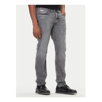 Blugi slim fit cu talie medie si buzunare multiple