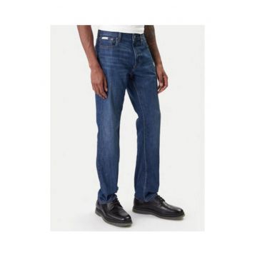 Blugi slim fit cu talie medie si buzunare