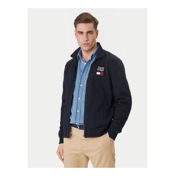 Bluza de trening cu logo brodat si fermoar