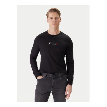 Bluza slim fit cu print logo