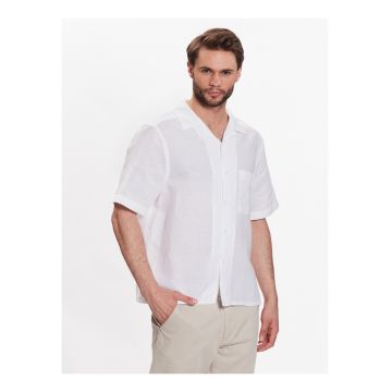 Camasa barbati -  In/Bumbac - Regular Fit - Alb - Alb