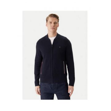 Cardigan din bumbac cu fermoar