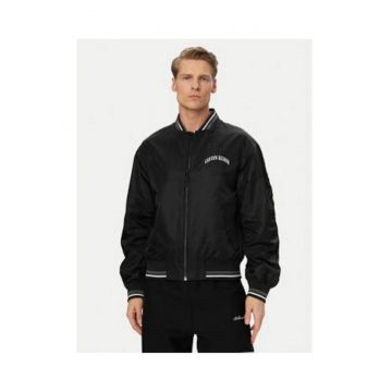Geaca bomber cu logo pe spate