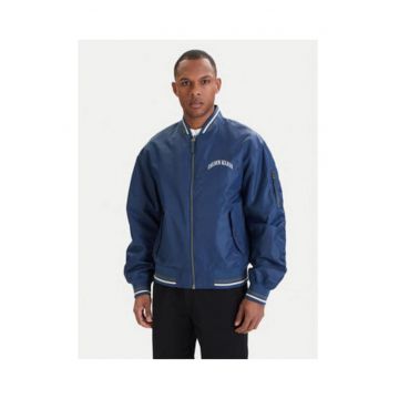 Geaca bomber cu logo print