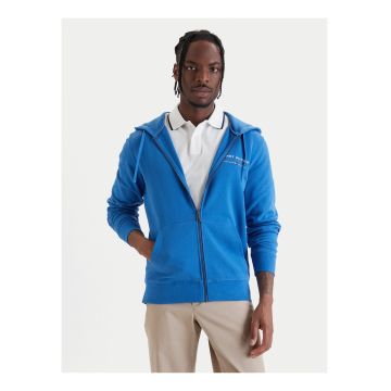 Hanorac regular fit cu fermoar