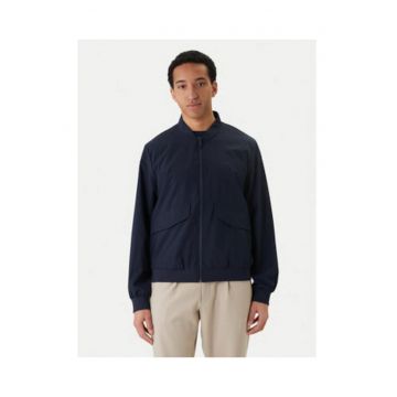 Jacheta bomber cu model uni si fermoar