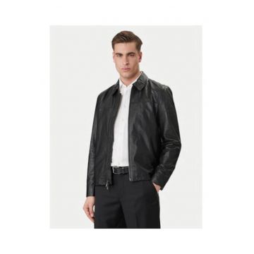 Jacheta bomber din piele