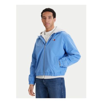 Jacheta regular fit cu terminatie si mansete elastice
