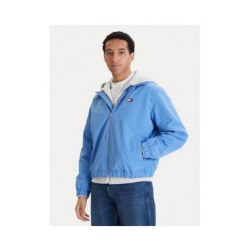 Jacheta regular fit cu terminatie si mansete elastice