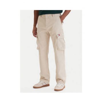 Pantaloni cargo cu talie medie